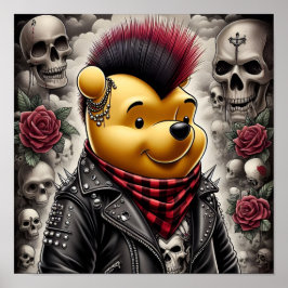 Póster Punk Winnie the Pooh 1