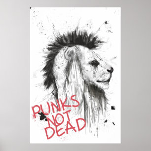 Póster punks no muertos
