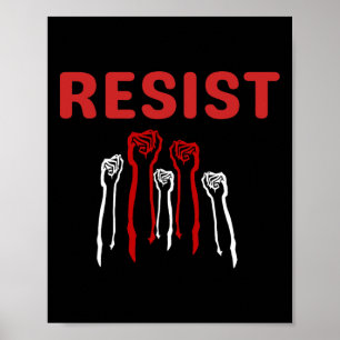 Póster Puño de resistencia Sé parte de la resistencia Ant