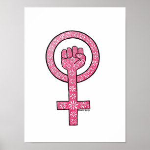 Póster Puño feminista
