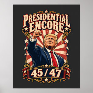 Póster Puño Levantado Presidencial Encore 45/47