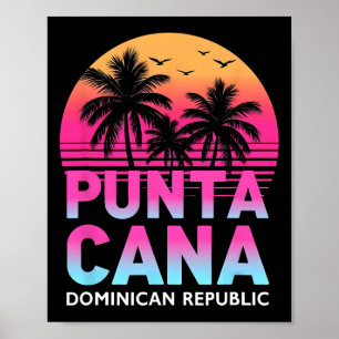 Póster Punta Cana Familia Dominicana Beach Vacation