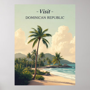 Póster Punta Cana, República Dominicana – Viajes Antiguos