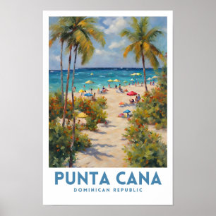 Póster Punta Cana República Dominicana Viajes Estéticos P