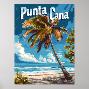 Póster Punta Cana Vintage
