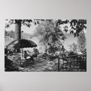 Póster Punta de flecha del lago, opinión de la casa de