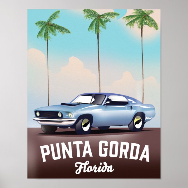 Póster Punta Gordo Florida (Frente)