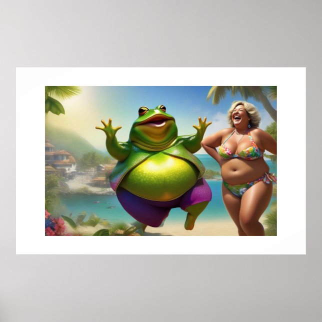 Póster "Punta-Toe A Través De Los Tulipanes, Janet!" (Frente)