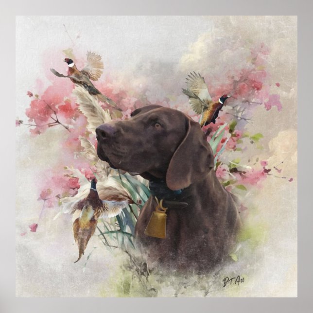 Póster Puntero de acordeón alemán (Frente)