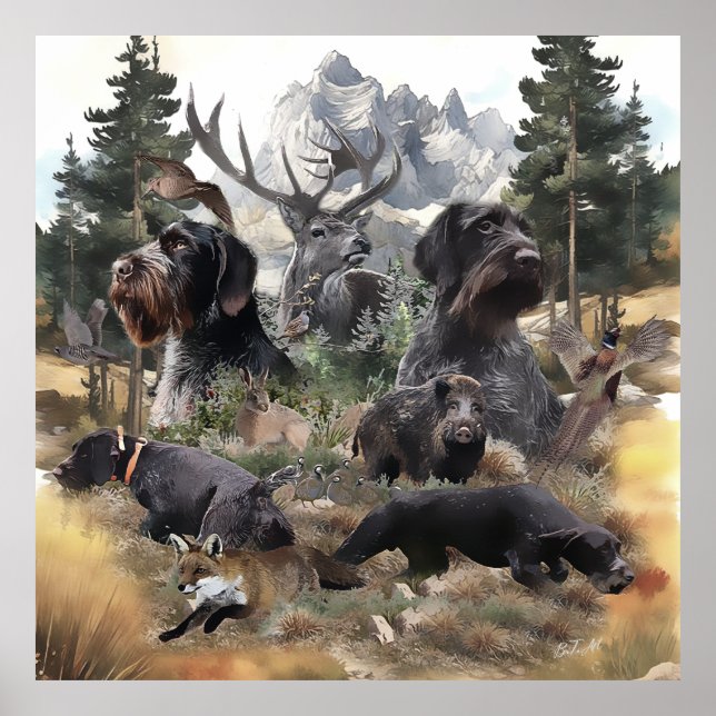 Póster Puntero inalámbrico alemán (Frente)