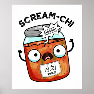 Póster Puntis Kimchi divertidos de Scream-chi