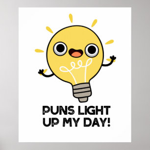 Póster Puntitos iluminan mi día divertido timbre de luz