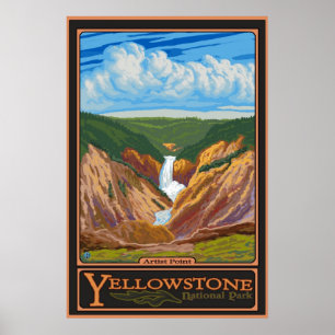 Póster Punto Artista - Parque Nat'l Yellowstone