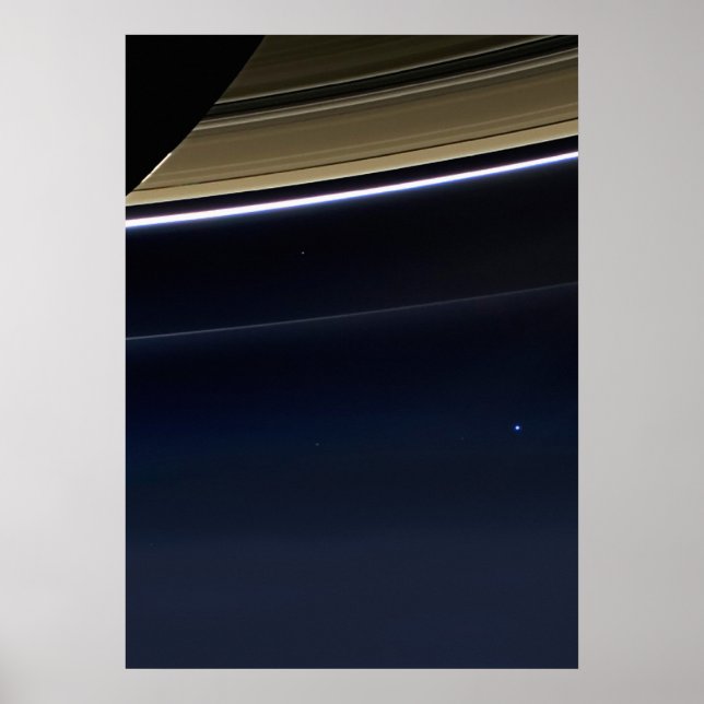 Póster Punto azul pálido — Cassini (Frente)