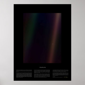 Póster Punto azul pálido Nasa x Carl Sagan