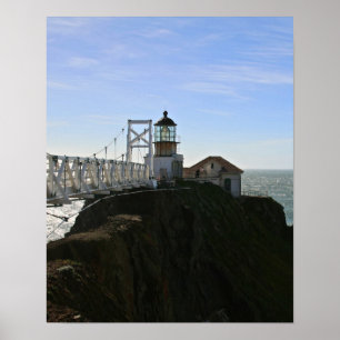 Póster Punto Bonita Lighouse, bahía de San Fransisco