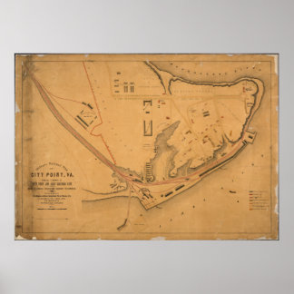 Póster punto de ciudad Depósito de RR