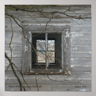 Póster Punto de la corona de la ventana del granero