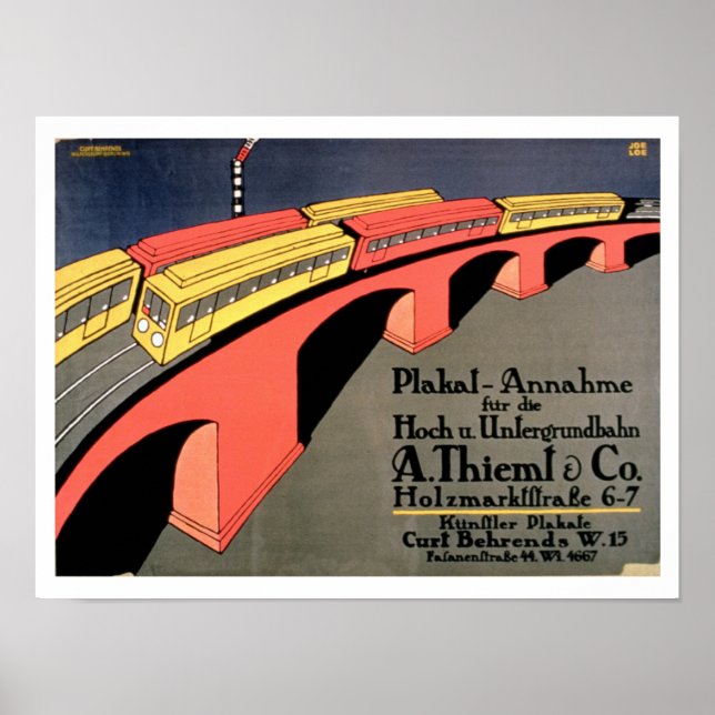 Póster 'Punto de recogida para el ferrocarril de montaña  (Frente)