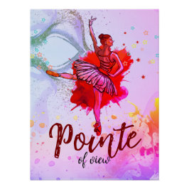 Póster Punto de vista - Sueños de ballet Pastel