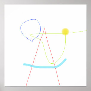 Póster Punto focal de la composición