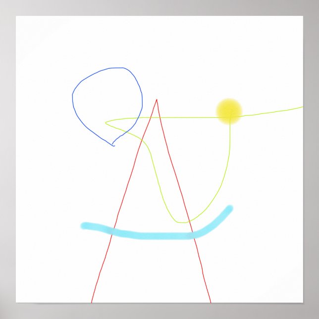 Póster Punto focal de la composición (Frente)