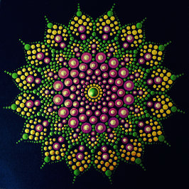 Póster Punto imprimible Poster de plantilla de Mandala pr