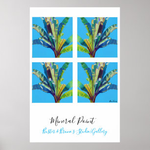 Póster Punto Mineral, Banana Roja , por Bruce Tunis