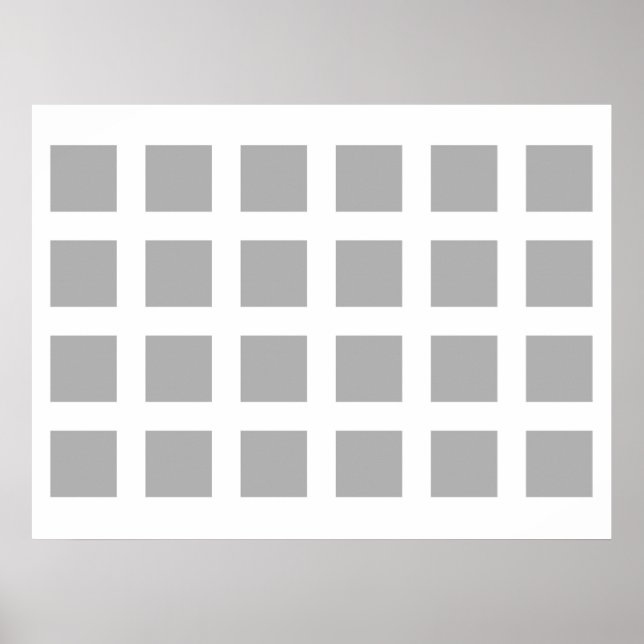 Póster Puntos de desvanecimiento de la ilusión óptica gri (Frente)