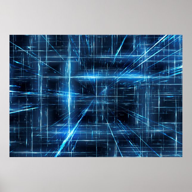 Póster Puntos de luz de la red web (Frente)