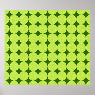 Póster Puntos de polka y diamantes de Shirley Taylor