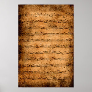 Póster Puntuación musical - poster