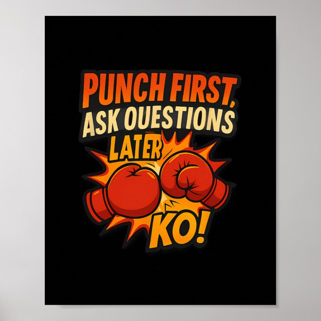 Póster Puntuar las primeras preguntas después de Ko Boxin (Frente)