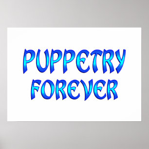 Póster Puppetry para siempre