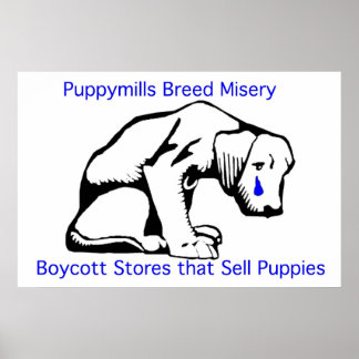 Póster Puppy Mills Race Misery Poster