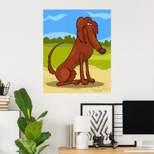 Póster Pure Bred Irish Setter Dog Poster