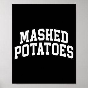 Póster Puré de Papas Día de Acción de Gracias, Papas Día