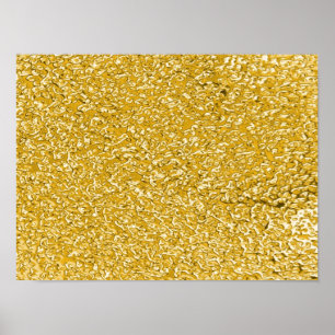 Póster PURE GOLD Splatt Pattern + tu texto / foto