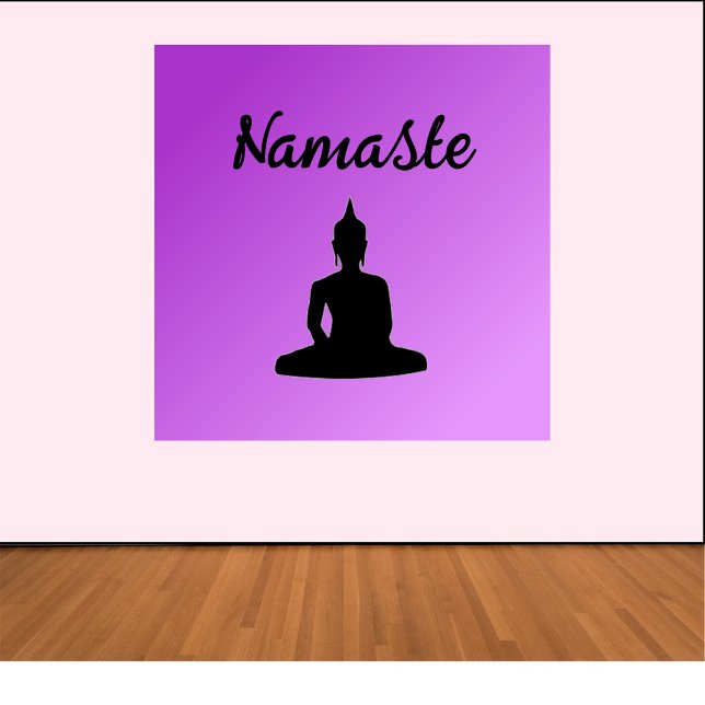 Póster Purple Buddha Namaste (Subido por el creador)