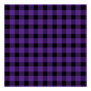 Póster Purple Buffalo Country Lumberjack Plaid