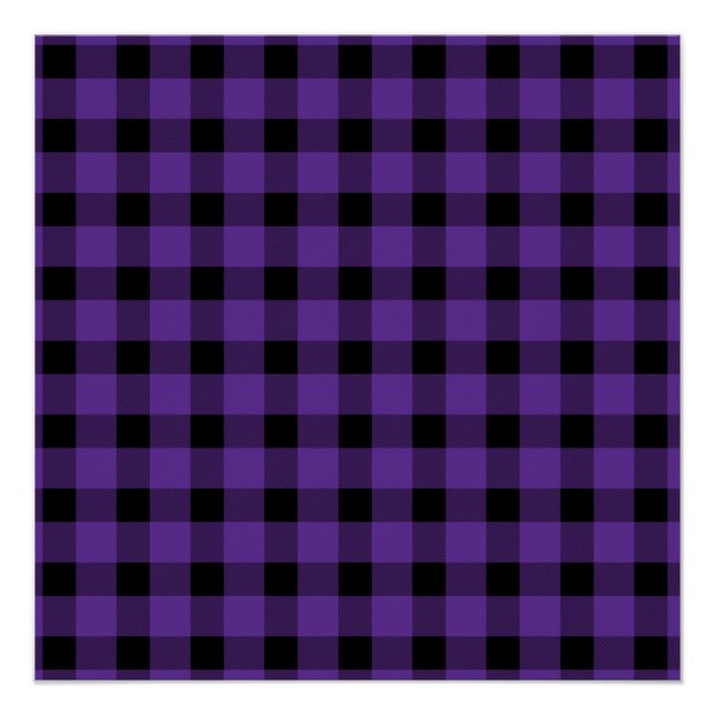 Póster Purple Buffalo Country Lumberjack Plaid (Anverso)