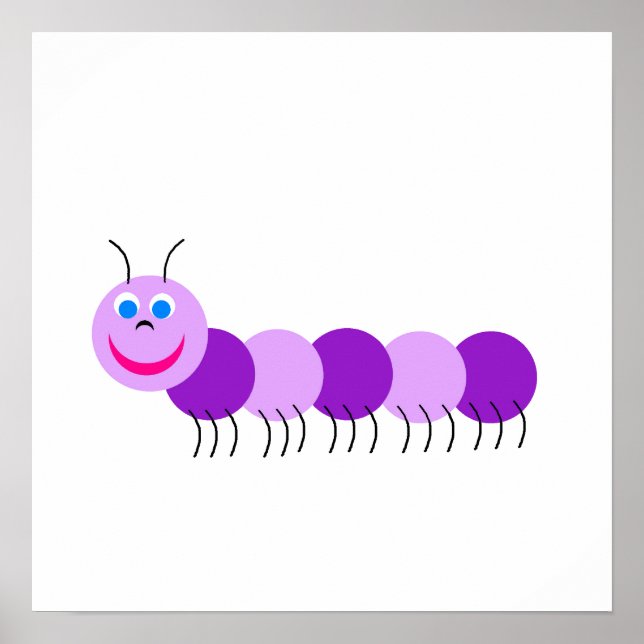 Póster purple caterpillar (Frente)