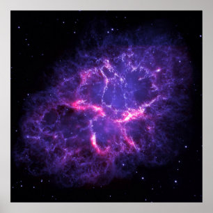 Póster Purple Crab Nebula SpaceHD
