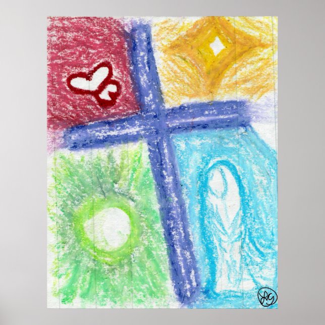 Póster Purple Cross of Love (Frente)