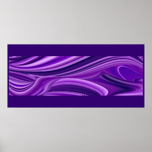 Póster Purple Dreams, Abstract Fantasy Rainbow Art
