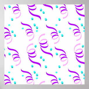 PÓSTER PURPLE FIESTA RIBBONS