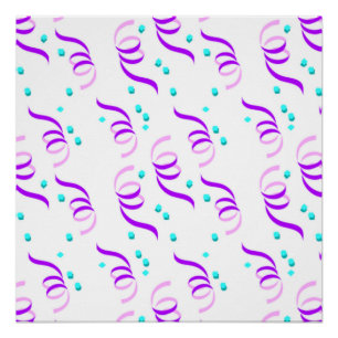 PÓSTER PURPLE FIESTA RIBBONS