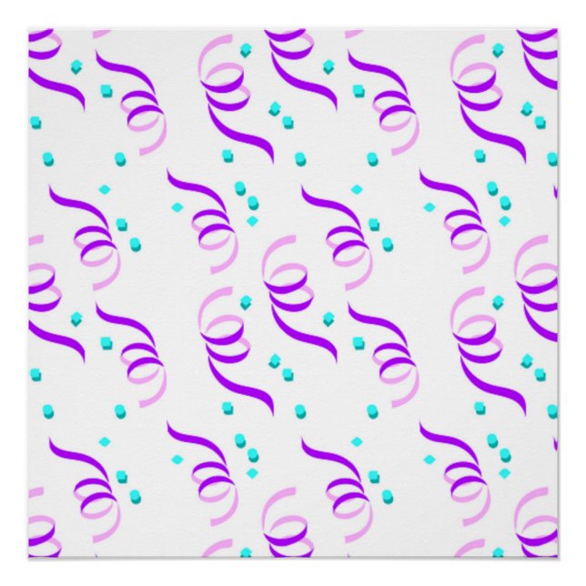 PÓSTER PURPLE FIESTA RIBBONS (Anverso)