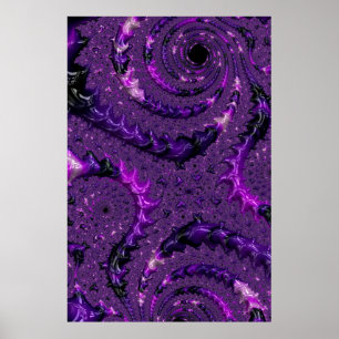 Póster Purple Fractal