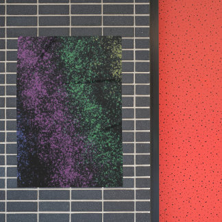 Póster Purple-green cosmic gradient, dark shadows.